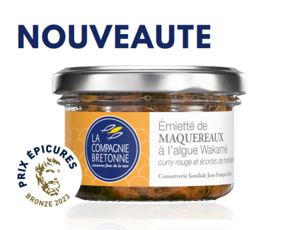 Emietté de Maquereaux Wakamé, curry rouge et mandarine 90g