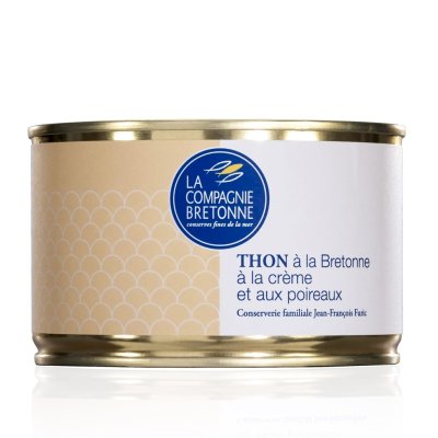 Thon à la bretonne à la crème et aux poireaux 400g