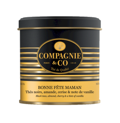 Boite métal thé noir Bonne Fête Maman 100g