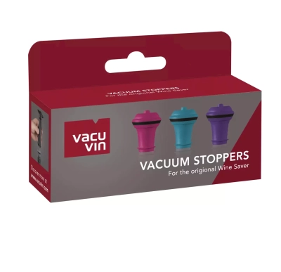 Bouchons Vacuvin Vacuum Stoppers x3 - 3 couleurs
