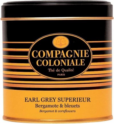 Boite Métal Thé noir Earl Grey Supérieur 120g